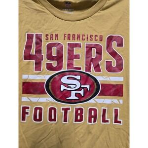 San Francisco 49ers Football NFL Team Apparel Gold T Shirt Youth M 10 12